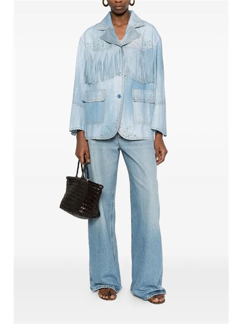 Denim print jacket ERMANNO SCERVINO | D487I312REMYS4217